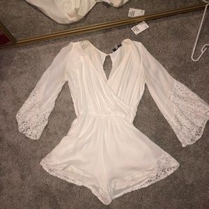 Abercrombie & Fitch White Lace Romper